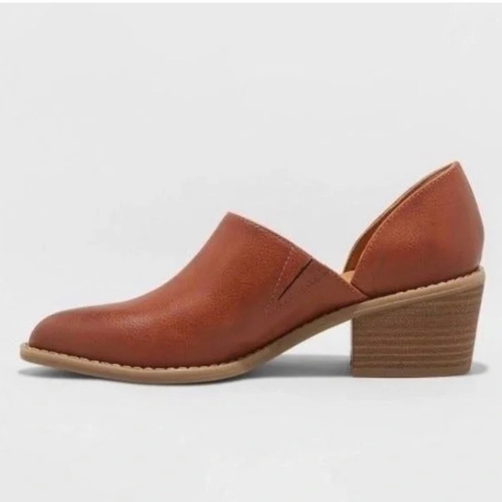 Target Universal Thread Rylie Open Booties Cognac